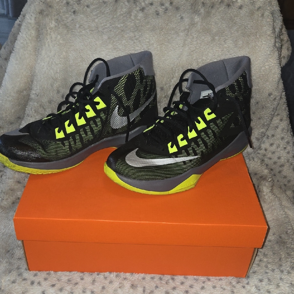 Nike Gray and Neon Green Sneakers